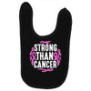 strong than cancer Baby Bibs