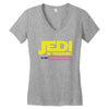 Jedi Master - Jedi in Training Family Matching Women's V-Neck T-Shirt