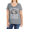 MY NECK MY BACK MY ANXIETY ATTACK Ladies Curvy T-Shirt
