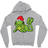 kermit christmas Zipper Hoodie