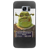 shrek mug shot funny Samsung Galaxy S7 Edge Case