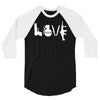 love  funny weapons retro war urban art guns knife cool peace 3/4 Sleeve Shirt