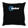 top dad mens funny novelty Throw Pillow
