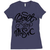 don't stop the music Ladies Fitted T-Shirt