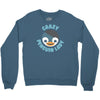 crazy penguin lady Crewneck Sweatshirt