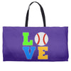 love baseball neon rhinestuds Weekender Totes