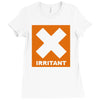 irritant mens Ladies Fitted T-Shirt