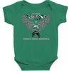 my hero is now my angel stomach cancer awreness Baby Bodysuit