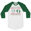 golden christmas 3/4 Sleeve Shirt