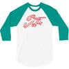 c'est la vie neon slogan 3/4 Sleeve Shirt