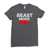 beast mode activated Ladies Fitted T-Shirt
