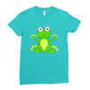 frog cute Ladies Fitted T-Shirt