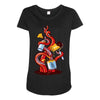 angle gravity Maternity Scoop Neck T-shirt