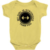 my girl is stronger than you (2) Baby Onesie