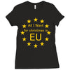 All I want for Christmas is EU Ladies Fitted T-Shirt
