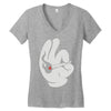 mickey mouse high pop Women's V-Neck T-Shirt