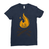 camp &amp; bonfire Ladies Fitted T-Shirt