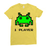 arcade player one Ladies Fitted T-Shirt