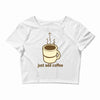 funny retro coffee Crop Top