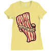 bacon forever Ladies Fitted T-Shirt