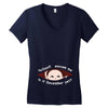 December  Peeking Out Asian Baby Boy Women's V-Neck T-Shirt