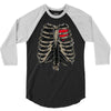 ribcage and heart 3/4 Sleeve Shirt