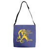 blondes have more fun and more stds Adjustable Strap Totes