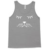 whiskers cat dog cute puppy animal baseball jersey Tank Top