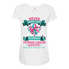 Thyroid Cancer Warrior Maternity Scoop Neck T-shirt