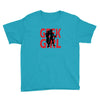 geek girl 3 4 sleeve baseball Youth Tee