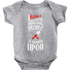 i bake because punching people is frowned upon Baby Onesie