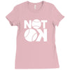 not ok baseball Ladies Fitted T-Shirt