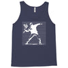 with banksy flower bomb print Tank Top