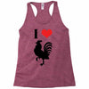 i love cock Racerback Tank