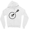 archery target Zipper Hoodie