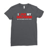 i love my girlfriend Ladies Fitted T-Shirt
