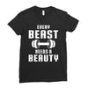 Every Beast Needs a Beauty Ladies Fitted T-Shirt