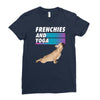 frenchies and yoga Ladies Fitted T-Shirt