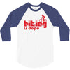 biking is dope 3/4 Sleeve Shirt