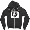 panda pixel Zipper Hoodie