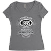 vintage quality without compromise 1995 aged to perfection Women's Triblend Scoop T-shirt