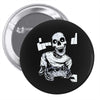 skull gamer Pin-back button