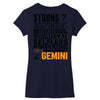 Strong Independent Motivated Gemini Women's V-Neck T-Shirt