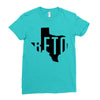 Beto Texas Map Ladies Fitted T-Shirt