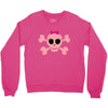 fummy pink skull long sleeve Crewneck Sweatshirt
