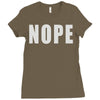nope (2) Ladies Fitted T-Shirt