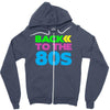 back to the 80s Zipper Hoodie