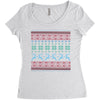 christmas ugly Women's Triblend Scoop T-shirt