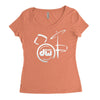 dw drum Women's Triblend Scoop T-shirt