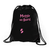 Muggle On Board Pink Drawstring Bags